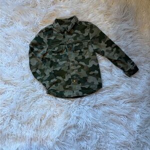Camouflage Button-Up Shirt
